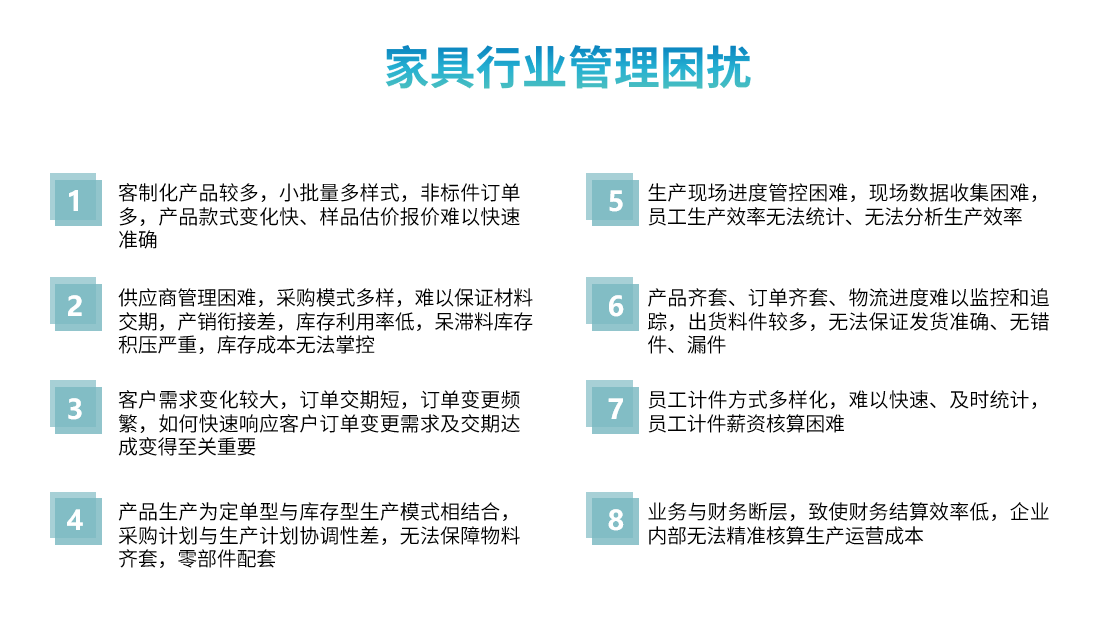 家具行業ERP系統解決方案